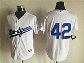Los Angeles Dodgers #42 Jackie Robinson White No Name New Cool Base Stitched Baseball Jersey,baseball caps,new era cap wholesale,wholesale hats